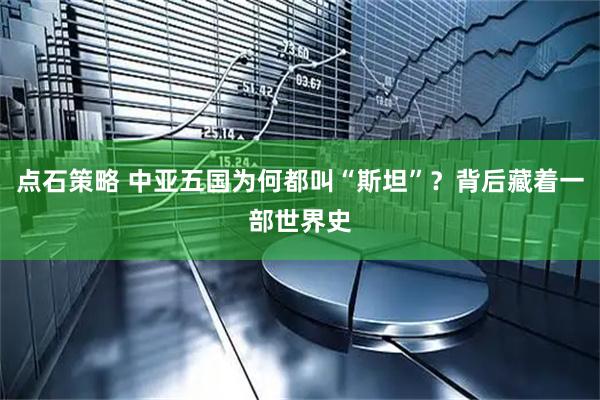 点石策略 中亚五国为何都叫“斯坦”？背后藏着一部世界史